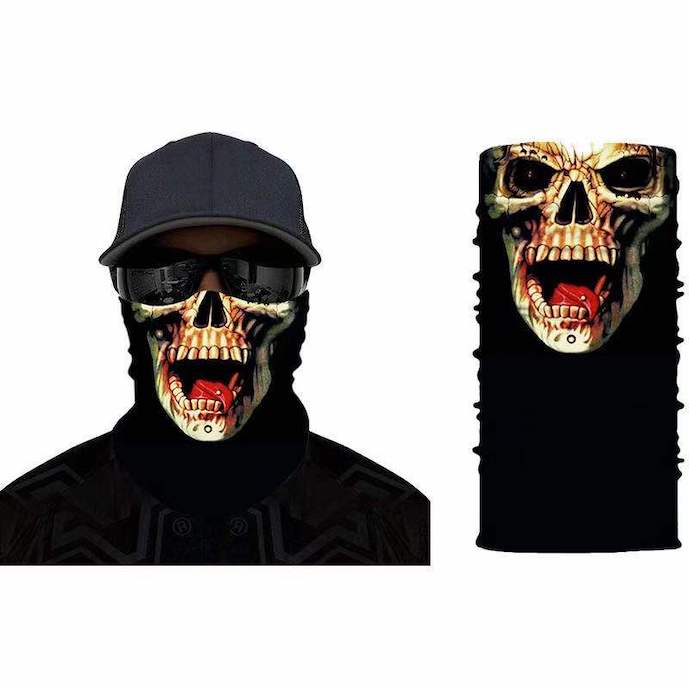 Skull Tongue Mask Fabric